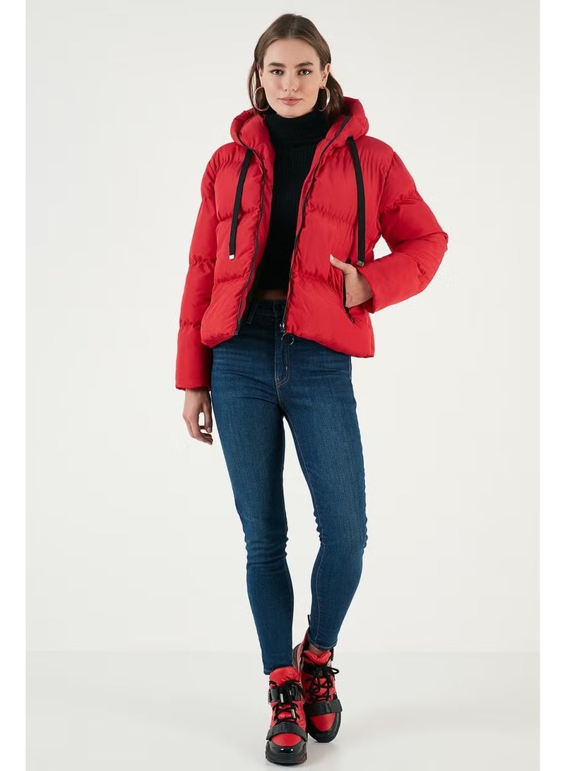 Lela Pocket Hooded Regular Fit Puffer Coat Women's Coat 640Y002 - Image 3